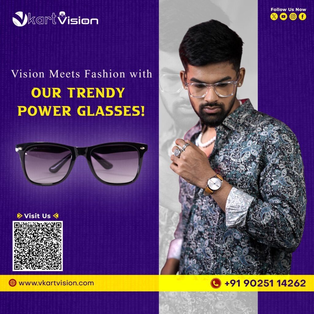 Trendy eyeglasses for Power
